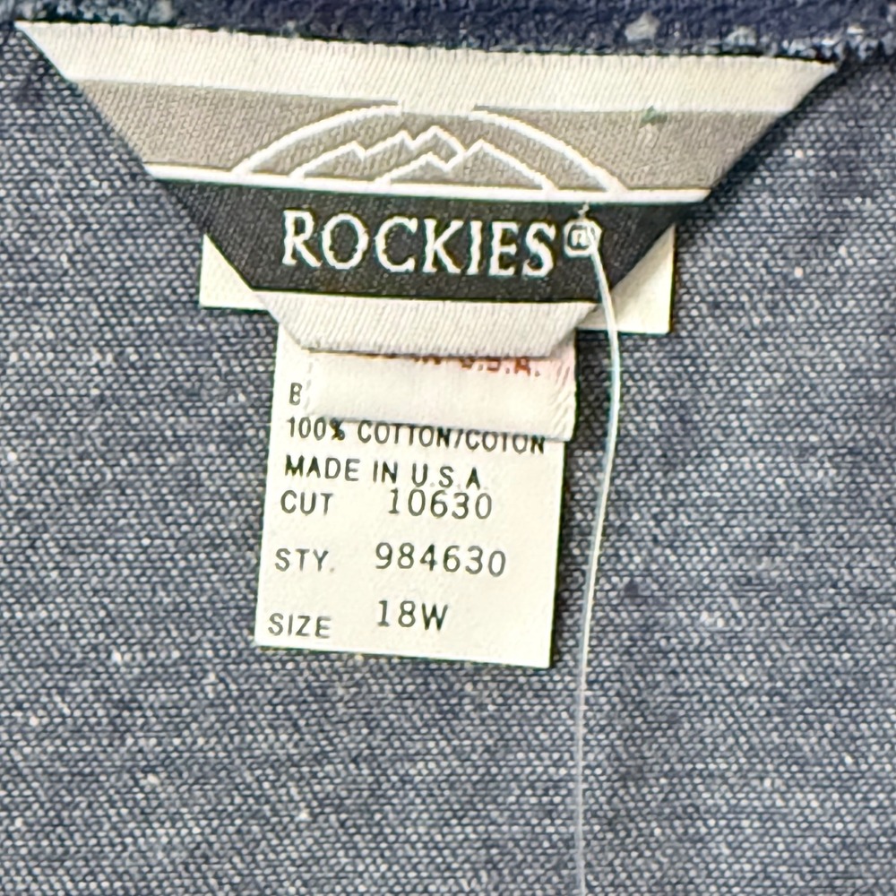 Rockies Vintage 90s Western Tapestry Country Vest USA Colorful Striped 18W - Picture 5 of 7